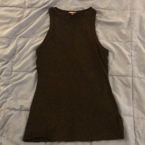 Express Black Tank Top w/ Sheer Accents